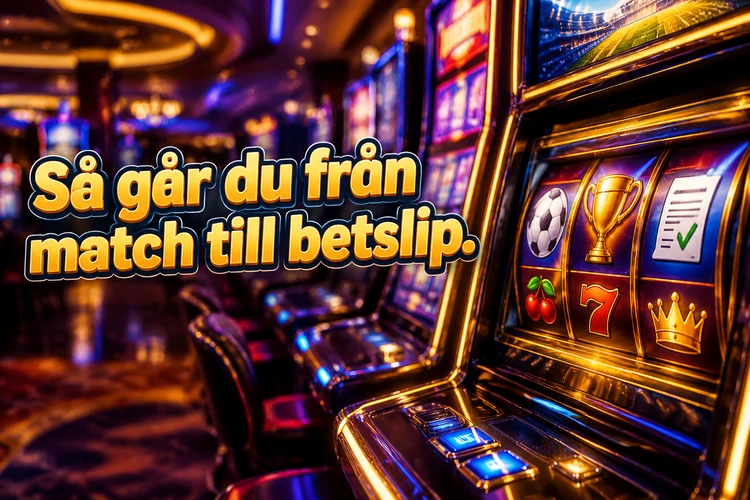 Så går du från match till betslip